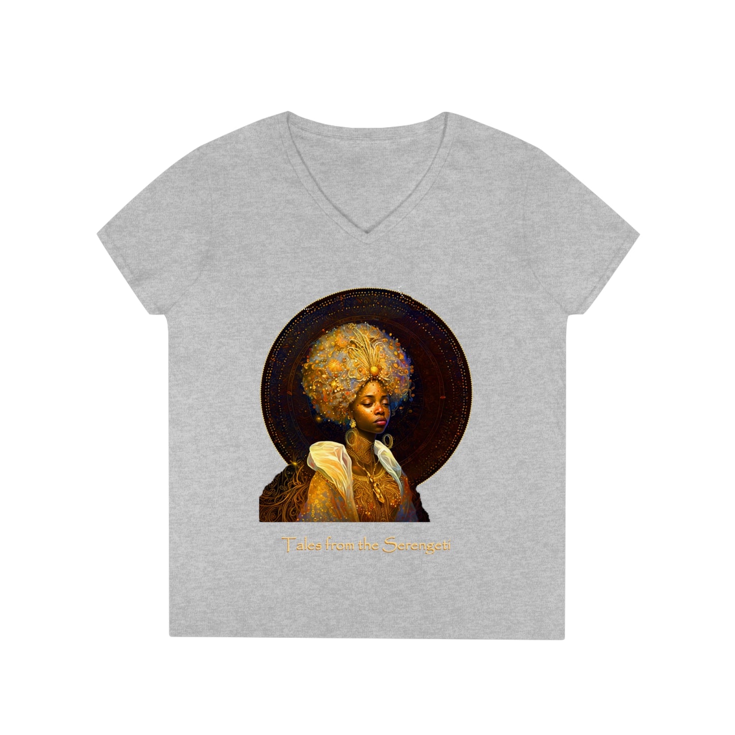 Tales of the Serengeti Haditha Ladies' V-Neck T-Shirt